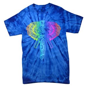 Elephant Dala Rainbow Watercolor Yoga Meditation Funny Gift Tie-Dye T-Shirt