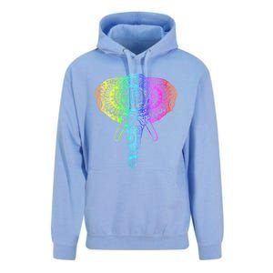 Elephant Dala Rainbow Watercolor Yoga Meditation Funny Gift Unisex Surf Hoodie