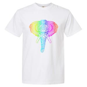 Elephant Dala Rainbow Watercolor Yoga Meditation Funny Gift Garment-Dyed Heavyweight T-Shirt