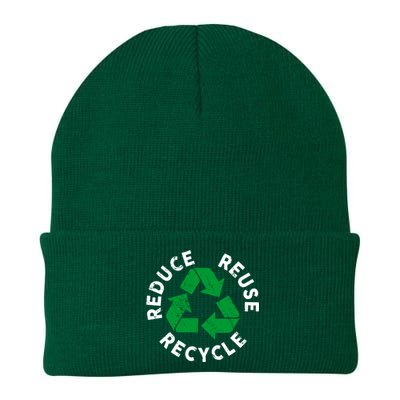 Earth Day Reduce Reuse Recycle Awesome Recycling Gift Knit Cap Winter Beanie