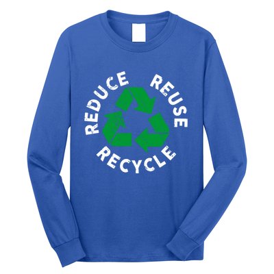 Earth Day Reduce Reuse Recycle Awesome Recycling Gift Long Sleeve Shirt