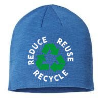 Earth Day Reduce Reuse Recycle Awesome Recycling Gift Sustainable Beanie