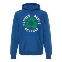 Earth Day Reduce Reuse Recycle Awesome Recycling Gift Premium Hoodie