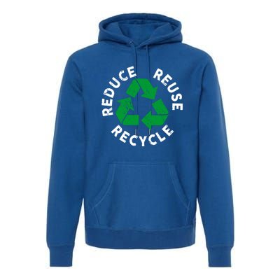 Earth Day Reduce Reuse Recycle Awesome Recycling Gift Premium Hoodie