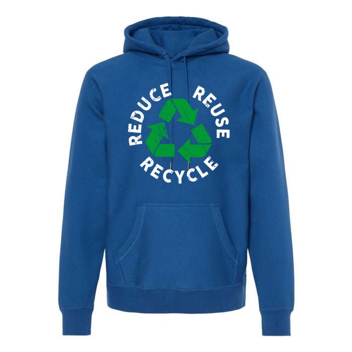 Earth Day Reduce Reuse Recycle Awesome Recycling Gift Premium Hoodie