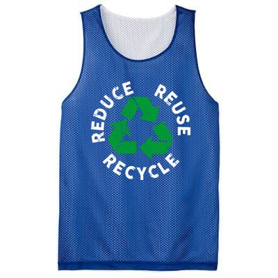 Earth Day Reduce Reuse Recycle Awesome Recycling Gift Mesh Reversible Basketball Jersey Tank