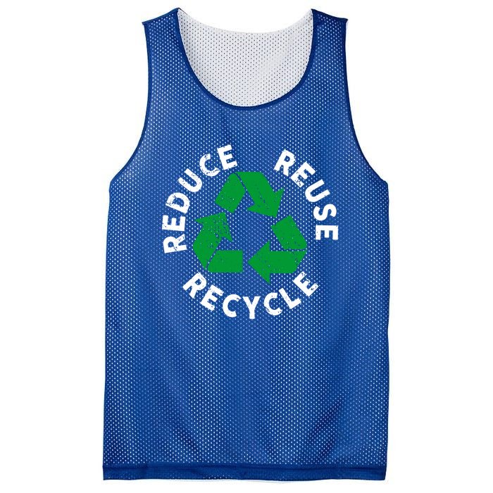 Earth Day Reduce Reuse Recycle Awesome Recycling Gift Mesh Reversible Basketball Jersey Tank