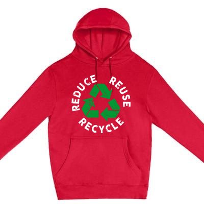 Earth Day Reduce Reuse Recycle Awesome Recycling Gift Premium Pullover Hoodie