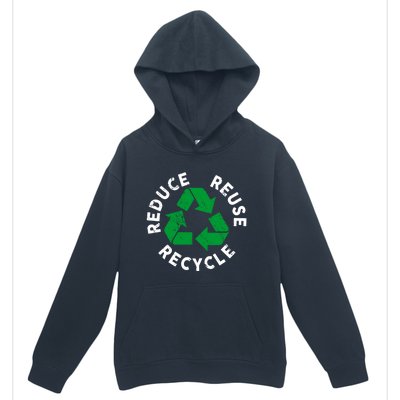 Earth Day Reduce Reuse Recycle Awesome Recycling Gift Urban Pullover Hoodie