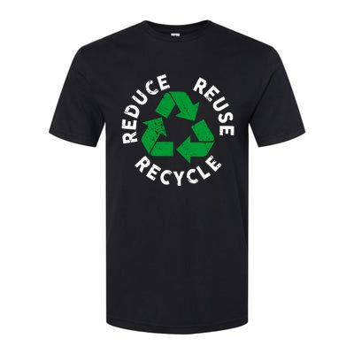 Earth Day Reduce Reuse Recycle Awesome Recycling Gift Softstyle CVC T-Shirt