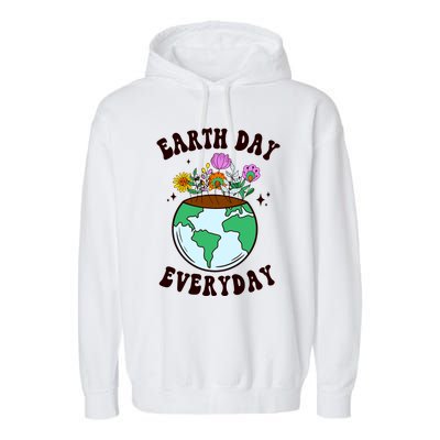 Earth Day Save Our Home Plant More Trees Go Planet Garment-Dyed Fleece Hoodie