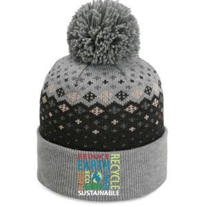 Earth Day Save Planet Rescue Animals Recycle Plastics Great Gift The Baniff Cuffed Pom Beanie