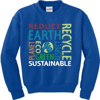 Earth Day Save Planet Rescue Animals Recycle Plastics Great Gift Kids Sweatshirt