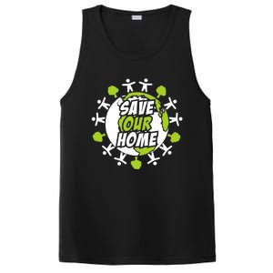 Earth Day Save The Planet Enviroment Eco Climate Change PosiCharge Competitor Tank