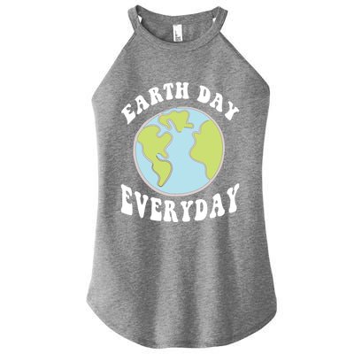 Earth Day Save Our Home Plant More Trees Go Planet Groovy Great Gift Women’s Perfect Tri Rocker Tank