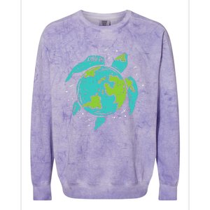 Earth Day Sea Turtle Save Our Ocean Animal teacher Colorblast Crewneck Sweatshirt