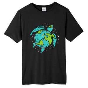 Earth Day Sea Turtle Save Our Ocean Animal teacher Tall Fusion ChromaSoft Performance T-Shirt