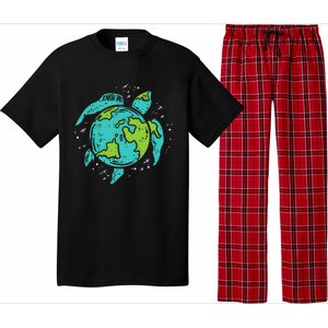 Earth Day Sea Turtle Save Our Ocean Animal teacher Pajama Set