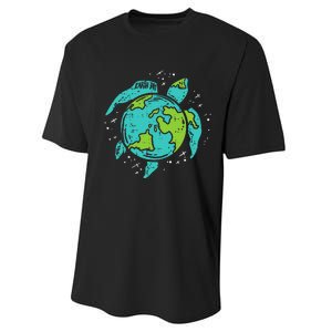 Earth Day Sea Turtle Save Our Ocean Animal teacher Performance Sprint T-Shirt