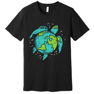 Earth Day Sea Turtle Save Our Ocean Animal teacher Premium T-Shirt