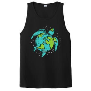 Earth Day Sea Turtle Save Our Ocean Animal teacher PosiCharge Competitor Tank