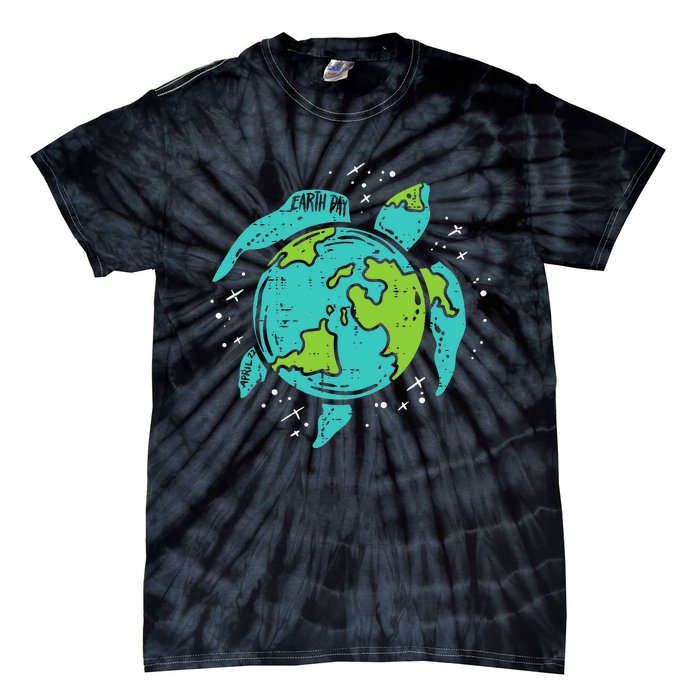 Earth Day Sea Turtle Save Our Ocean Animal teacher Tie-Dye T-Shirt