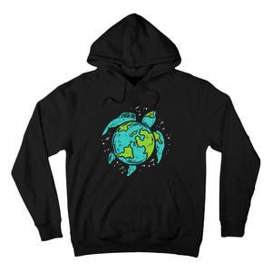 Earth Day Sea Turtle Save Our Ocean Animal teacher Tall Hoodie