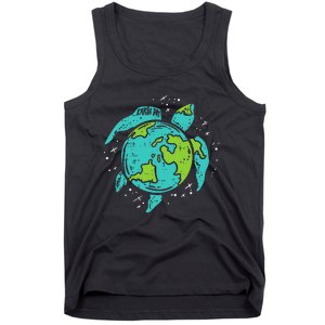 Earth Day Sea Turtle Save Our Ocean Animal teacher Tank Top