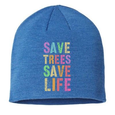 Earth Day Save Trees And Life Protect Our Planet Home Gift Sustainable Beanie