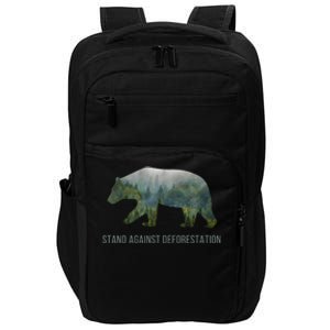 Earth Day Stand Against Deforestation Bear Gift Impact Tech Backpack