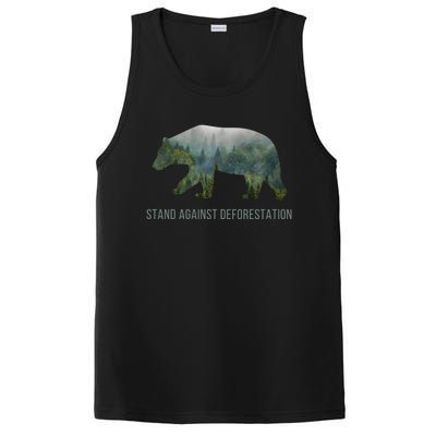 Earth Day Stand Against Deforestation Bear Gift PosiCharge Competitor Tank