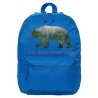 Earth Day Stand Against Deforestation Bear Gift 16 in Basic Backpack