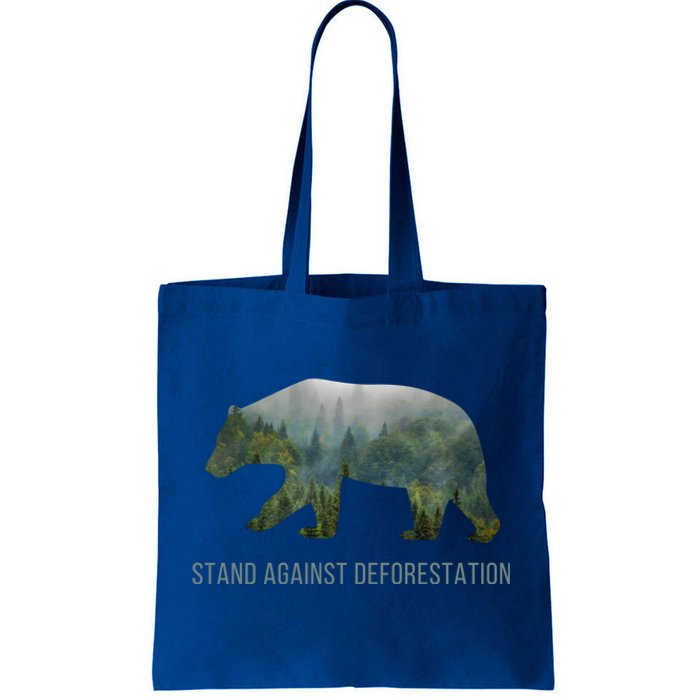 Earth Day Stand Against Deforestation Bear Gift Tote Bag