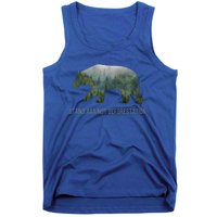 Earth Day Stand Against Deforestation Bear Gift Tank Top