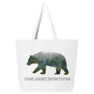 Earth Day Stand Against Deforestation Bear Gift 25L Jumbo Tote