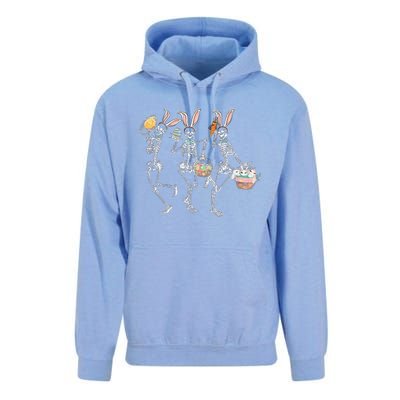 Easter Dancing Skeleton Unisex Surf Hoodie