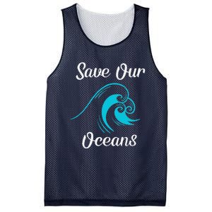 Earth Day Save Our Oceans Ocean Lovers Gift Mesh Reversible Basketball Jersey Tank