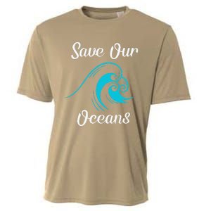 Earth Day Save Our Oceans Ocean Lovers Gift Cooling Performance Crew T-Shirt