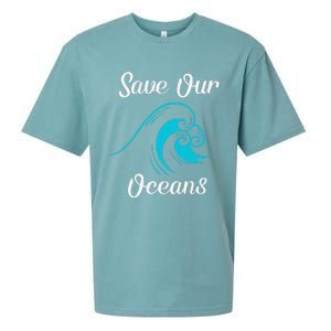 Earth Day Save Our Oceans Ocean Lovers Gift Sueded Cloud Jersey T-Shirt