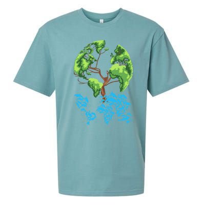 Earth Day Save Our Planet Environt Protection Funny Gift Sueded Cloud Jersey T-Shirt