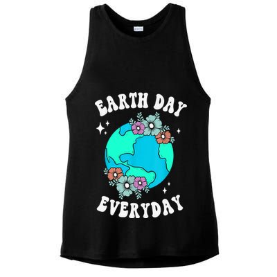 Earth Day Save Our Home Plant More Trees Go Planet Ladies PosiCharge Tri-Blend Wicking Tank