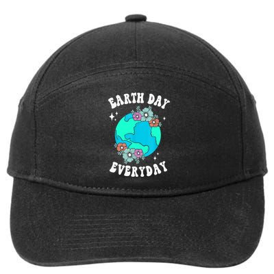 Earth Day Save Our Home Plant More Trees Go Planet 7-Panel Snapback Hat