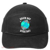 Earth Day Save Our Home Plant More Trees Go Planet 7-Panel Snapback Hat