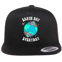 Earth Day Save Our Home Plant More Trees Go Planet Flat Bill Trucker Hat