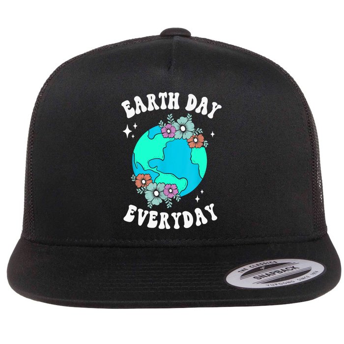 Earth Day Save Our Home Plant More Trees Go Planet Flat Bill Trucker Hat