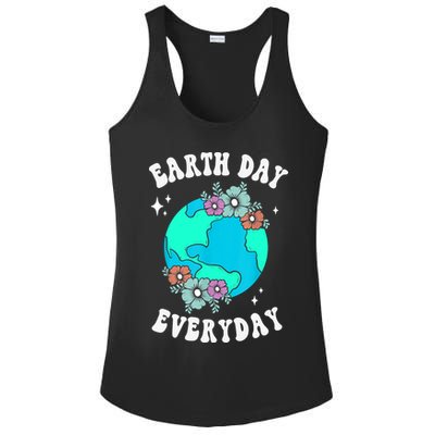 Earth Day Save Our Home Plant More Trees Go Planet Ladies PosiCharge Competitor Racerback Tank