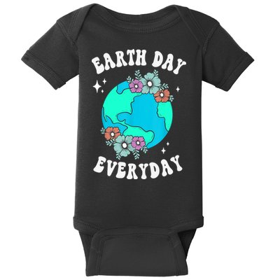 Earth Day Save Our Home Plant More Trees Go Planet Baby Bodysuit