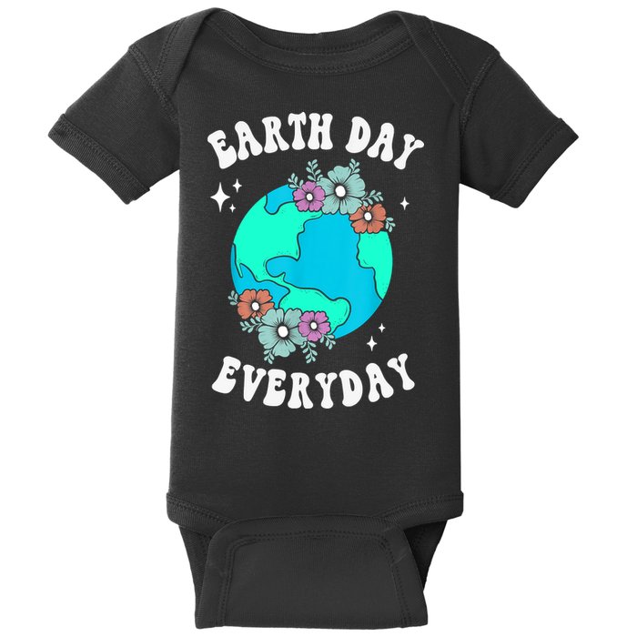 Earth Day Save Our Home Plant More Trees Go Planet Baby Bodysuit