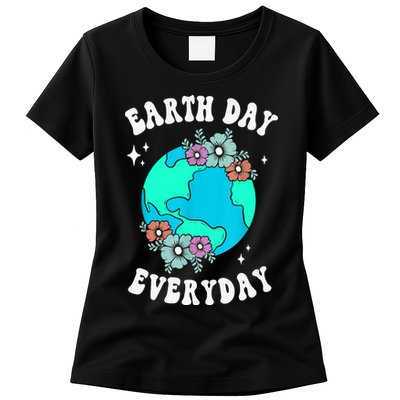 Earth Day Save Our Home Plant More Trees Go Planet Womens T-Shirt