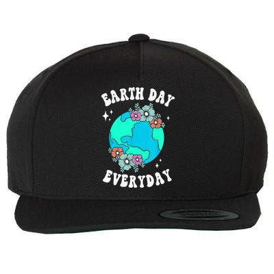 Earth Day Save Our Home Plant More Trees Go Planet Wool Snapback Cap
